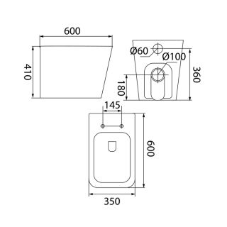 Приставной унитаз IDDIS Bild BILRDSEi26 белый